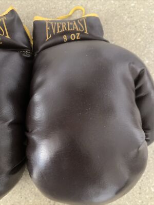 Vintage Everlast USA. 9oz Boxing Gloves Vintage Brown Leather