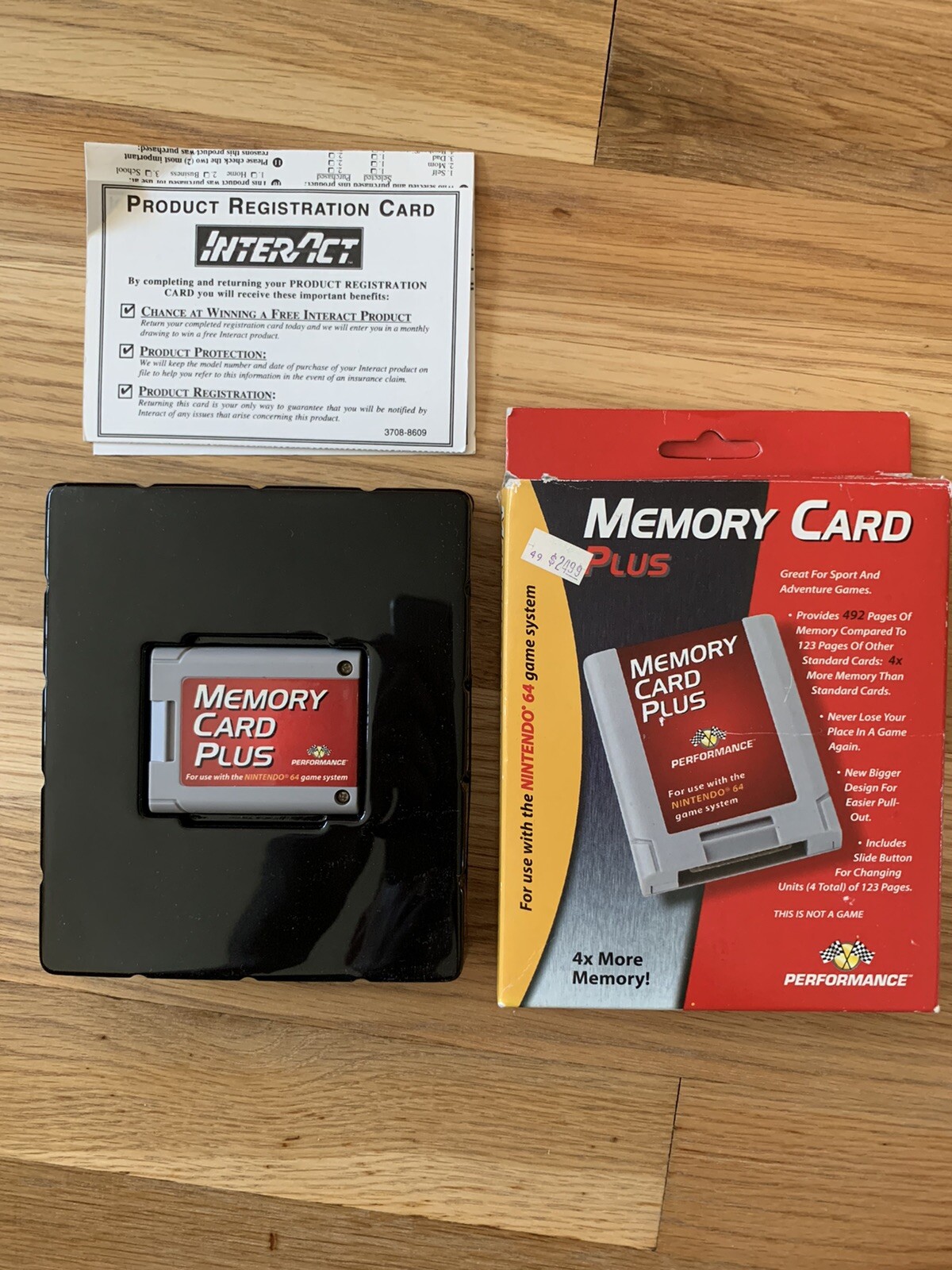 N64 Memory Card Plus CIB - Small Box Damage | eBay