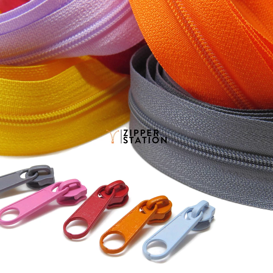 Continuous Zip No3 Weight - Upholstery N3 zipping - 1, 2, 5 or 10 meters