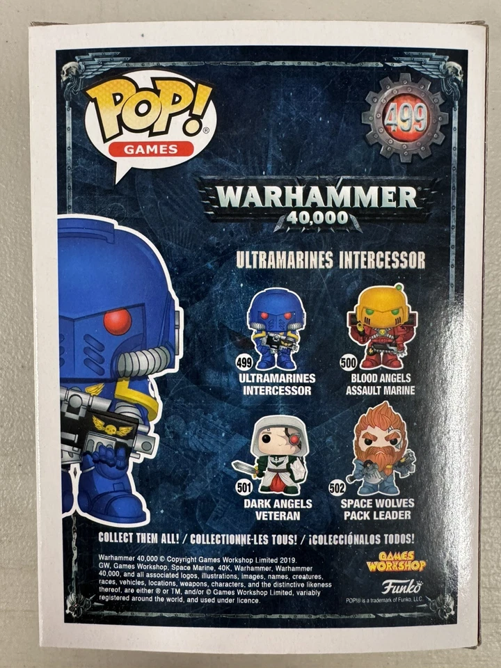 Ultramarines Intercessor 499 ~ Warhammer 40,000 ~ Funko Pop Vinyl ~ NEAR MINT - Image 4 of 4