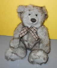 10" Russ Jefferson Teddy Bear Frosted Brown Black Bean Plush Stuffed Animal