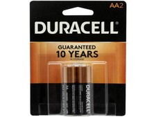 Duracell AA 2 Pack Coppertop Alkaline Batteries