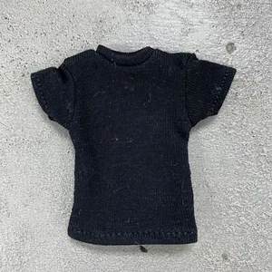 MO-SL-BK: 1/12 T-shirt noir pour 6" corps de figure d'action mince