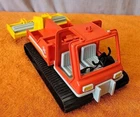 P•Vintage 1978 Playmobil Snow Ski Downhill & Trail Snow Grooming Tractor