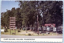 Postcard WA Kalama Washington Camp Kalama Camp Trailers 6x4 B19