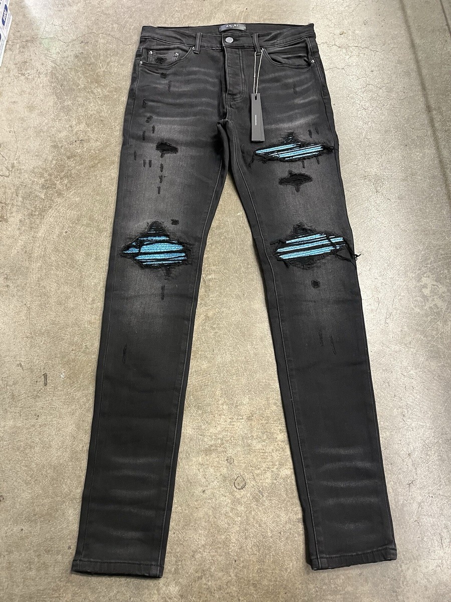 Amiri Cracked Paint Mx1 Size 32 100% Authentic | eBay