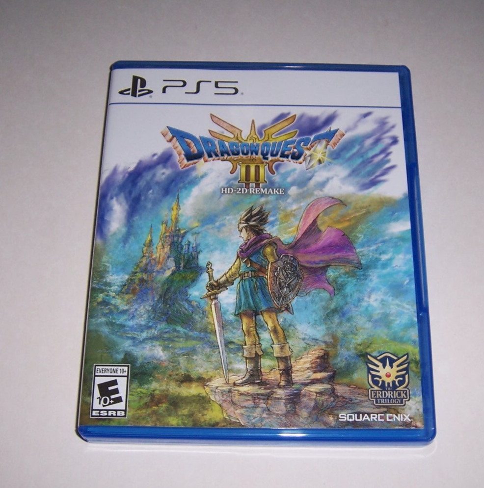 Replacement Box Case Only Dragon Quest III 3 HD 2D Remake PS5