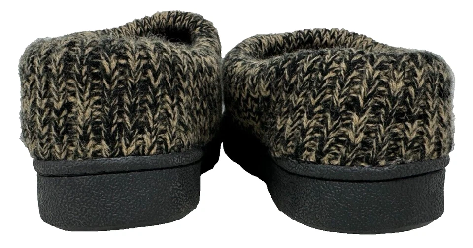 Suéter zueco sin cordones Clarks para mujer forrado de piel sintética pantuflas negro/bronceado talla: 6 205JL Foto 4 de 4