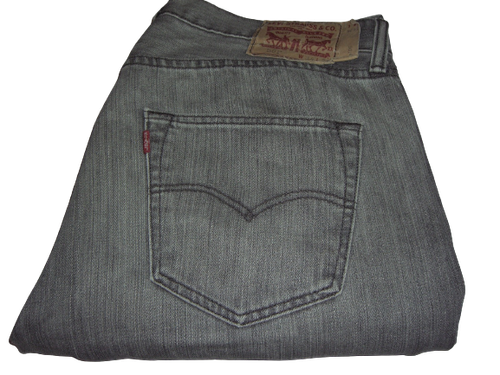 Uomo Levi's 501 Grigio (1145) Denim Jeans W34 L36 Gamba Dritta | eBay