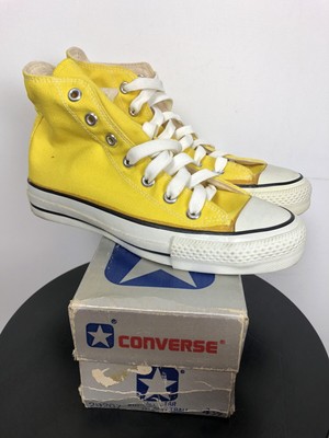 yellow vintage converse