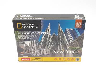 National Geographic St. Patrick's Cathedral New York CubicFun 3D Puzzle 117 PCS