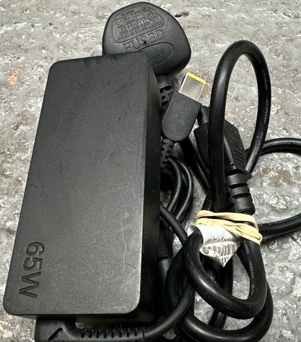 GENIUNE LENOVO LAPTOP LADEGERÄTE 20V-3.25A 65W RECHTECKIGE SPITZE MIT STROMLEITUNGEN