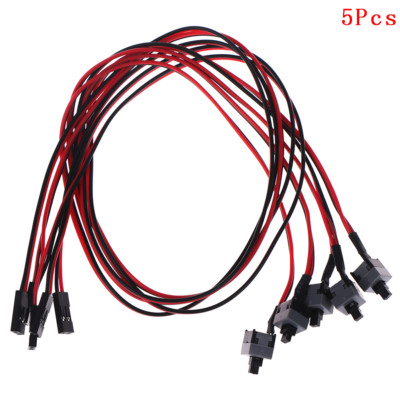 5Pcs PC computer motherboard power cable switch on/off/reset replacement-wy