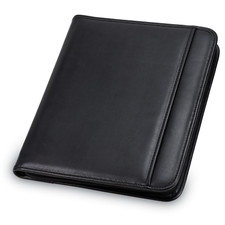 Padfolio Leather Organizer Pad Zippered Portfolio Holder 10.1" Size Zipper Case
