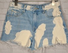 Vtg High Rise Distressed Blank NYC The Barrow Cut Off Denim Shorts Womens Sz 27