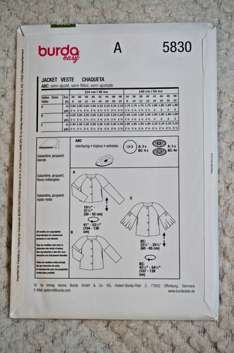 BURDA 5801-5849 - Mens & Womens Sewing Patterns - PICK-A-STYLE - New & Uncut - Picture 31 of 51