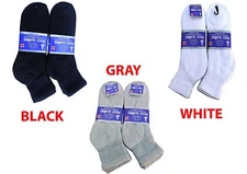 3 Pairs Diabetic ANKLE circulatory Socks Health Men’s & Women's Cotton ALL SIZE