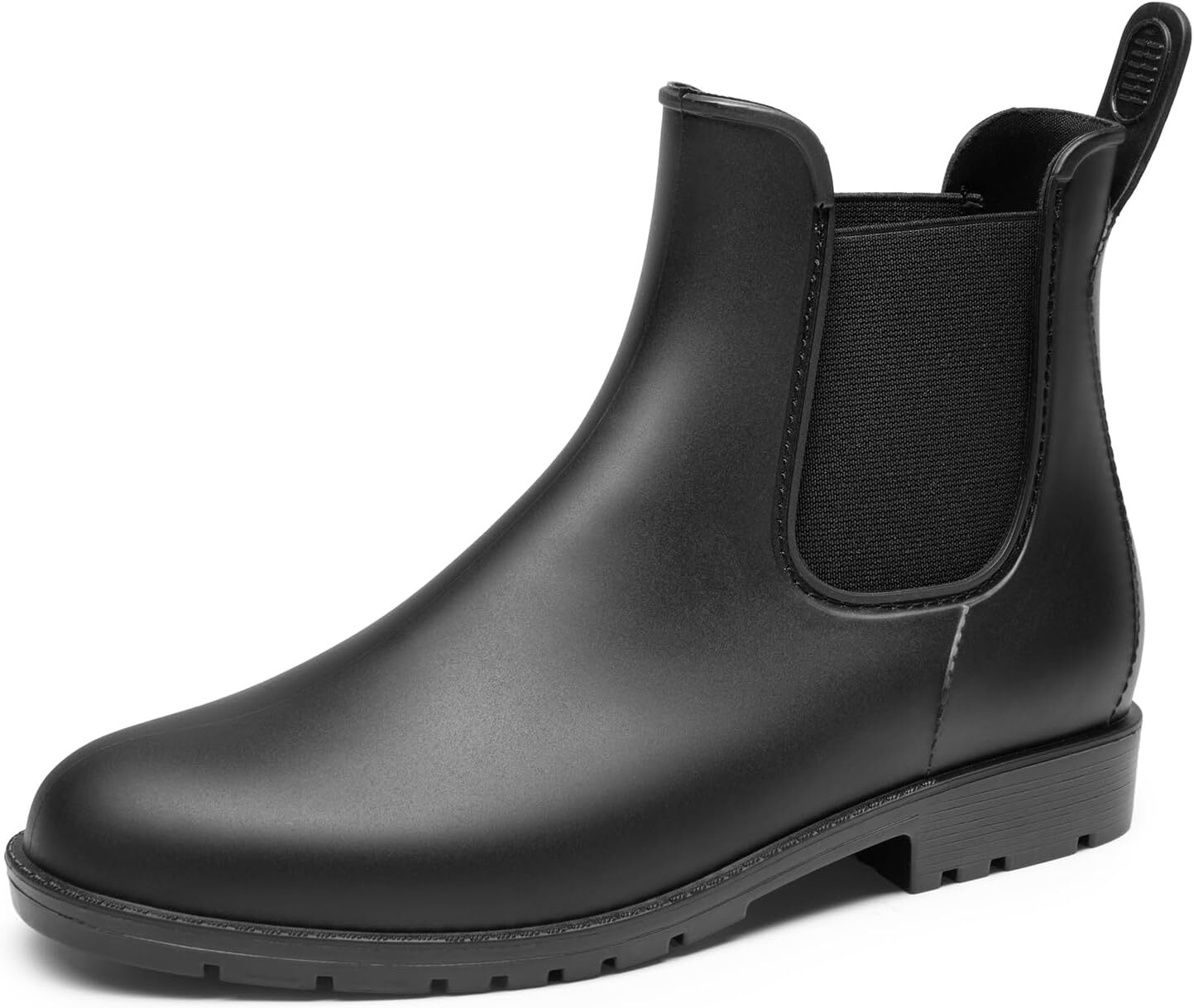 Dream Pairs Women's Waterproof Chelsea Ankle Rain Boots with Elastic Comfort