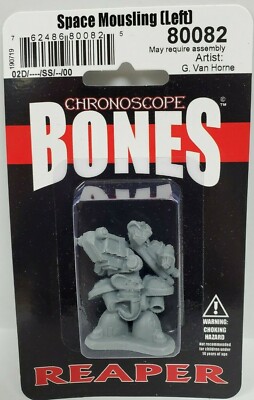 Reaper Miniatures Space Mousling Chronoscope Bones Mini - Unpainted Sci-Fi Figure 80082