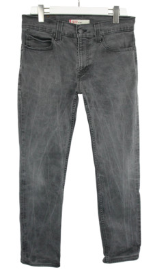 Levi's 511 Slim Herrenjeans W34 L32 Fade Effekt Zip Fly Graue Jeans Freizeit