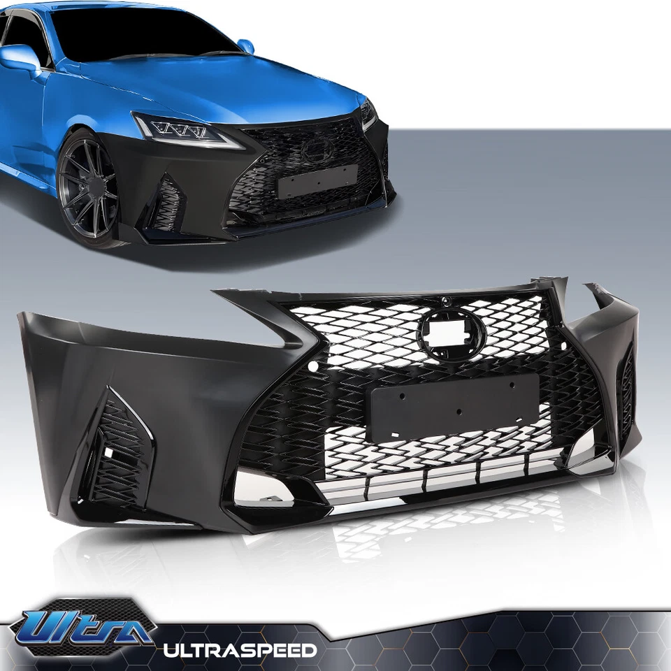 Fit For 06-13 Lexus IS250 IS350 Front Bumper Grille Kit Conversion To 2021+ - Image 2 of 4