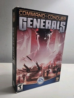 Command & Conquer Generals + Manual, Box & Charts PC CD RETRO GAME *DAMAGED BOX*