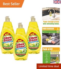 Lemon Fresh All-Purpose Degreasing Liquid - Power Cleaner in 3 x 600ml Packs 6.11 per litre