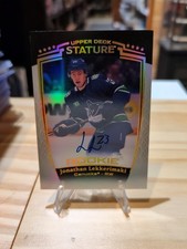 2024-25 Upper Deck Stature Rookie Auto Jonathan Lekkerimaki #40 Vancouver JOE