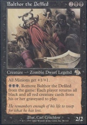 MTG English Balthor the Defiled Medium Play Foil Judgment
