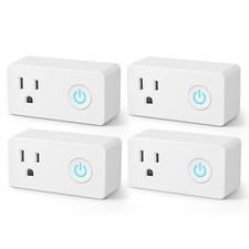 BN-LINK WiFi Heavy Duty Smart Plug Outlet, No Hub, Timer, Alexa/Google, 4-Pack