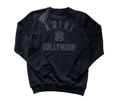 AMIRI MEN'S BLACK COTTON SWEATERS SMALL