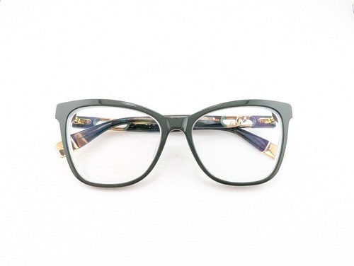 Furla Eyeglasses Frames Only, VFU758K COL.0D80, 53-16-135, Green/Brown