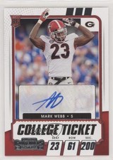 2021 Panini Contenders Draft Picks College Ticket Auto Mark Webb #248 Auto 1u6