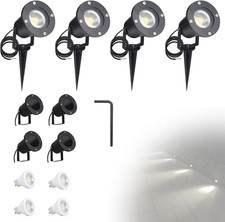 4PCS 5W Faretto Da Giardino GU10 Proiettore LED Spot Con Picchetto Esterno IP65
