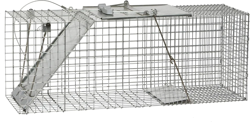 Durable 1085 Humane Trap for Armadillos, Raccoons - Easy Setup & Safe Release - Image 3 of 4