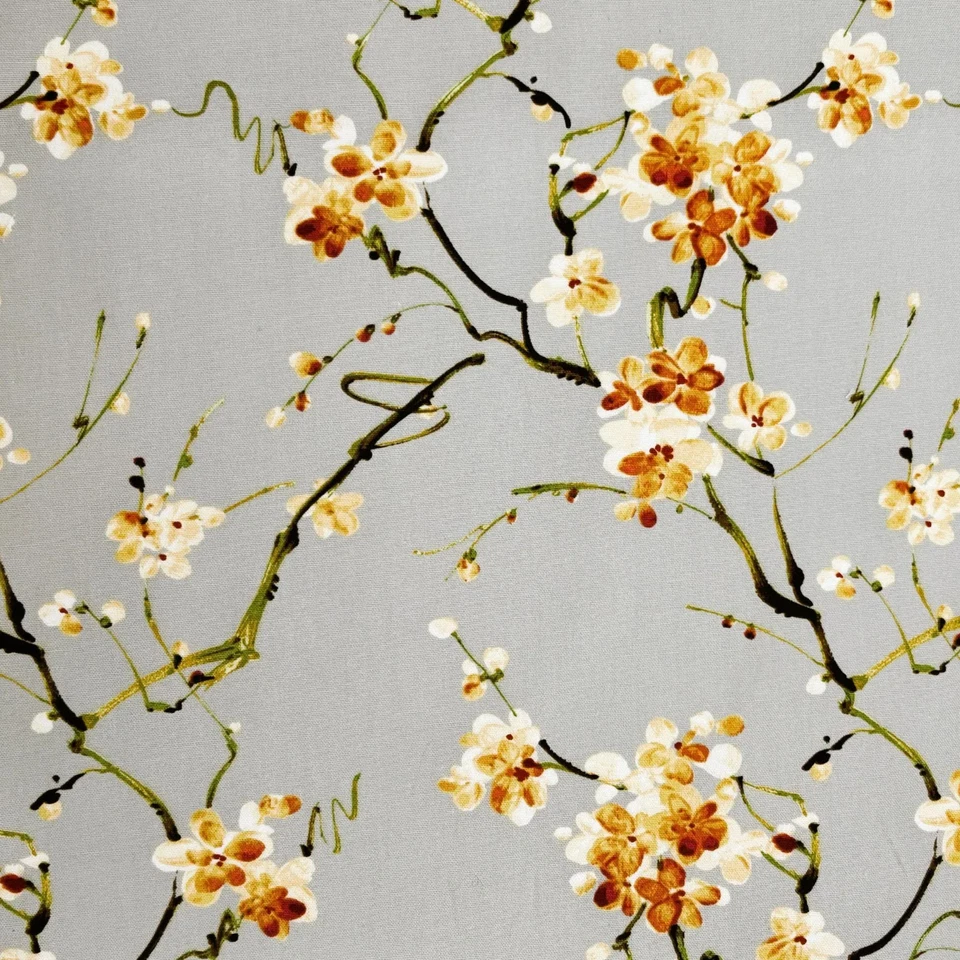 Tela de costura almohada de algodón Swavelle Mill Creek NONOMI floral GRIS POR Foto 3 de 4