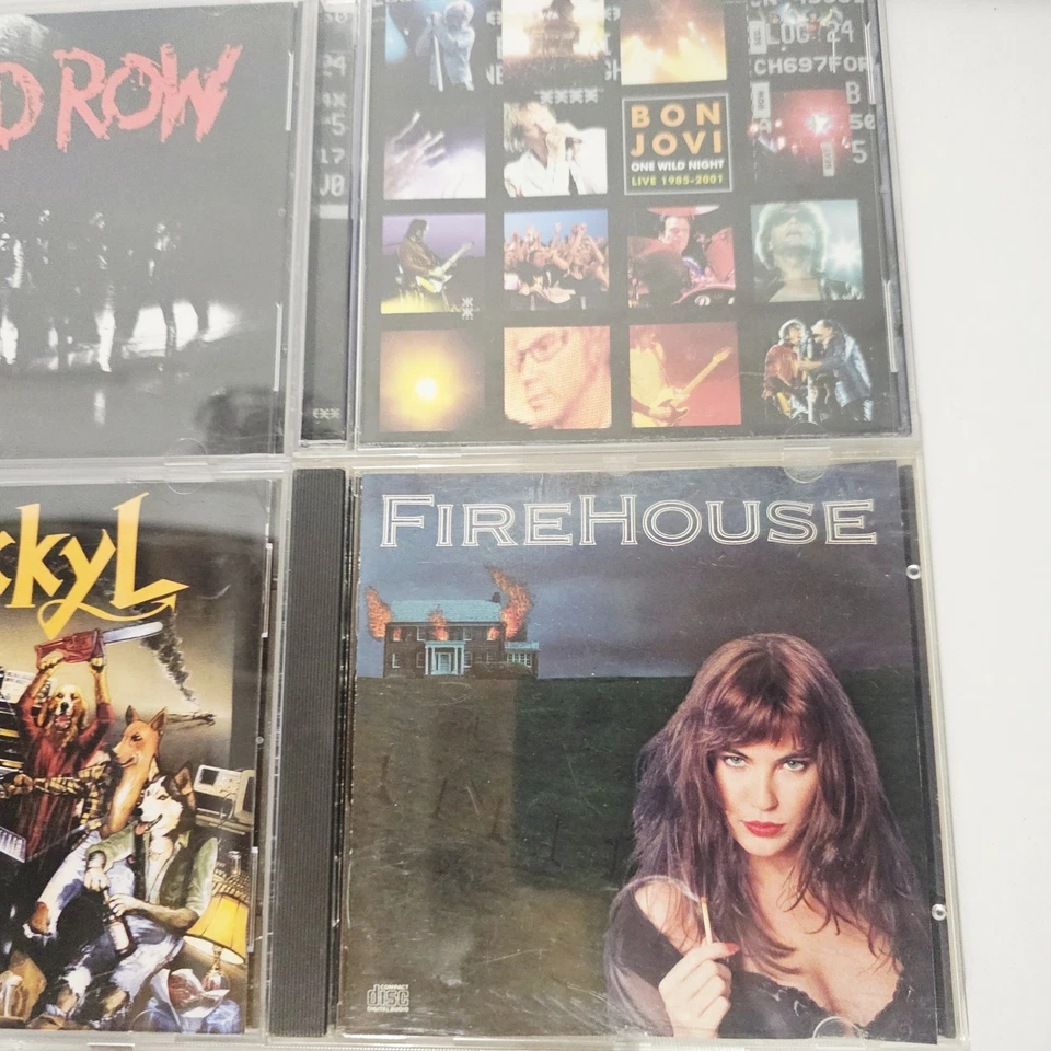 Rock CD Lot Of 8 Hair Bands Metal 90's Skid Row Guns N Roses Jackyl Motley Crue Foto 3 de 4
