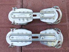 Chicago Vintage '30's Adjustable Metal Roller Skates Pat. 1910193 Steel Wheels