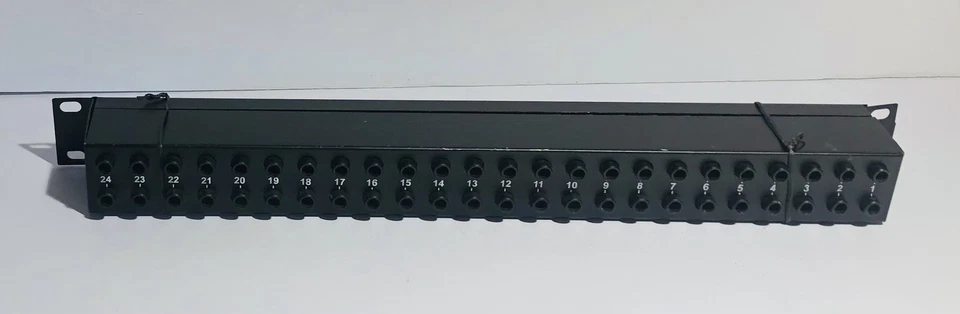 Neutrik NYS-SPP-L1 48-Point Patch Bay 1/4" Jack Patch Panel Black - Image 4 of 4