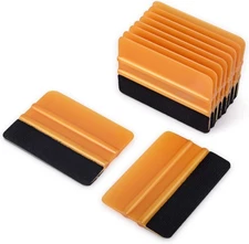 EHDIS 10pcs Vinyl Squeegee 4 Inch Car Scraper Decal Applicator Gold 