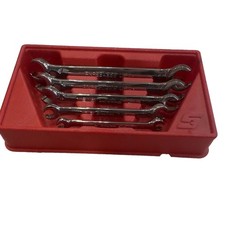Snap-on Rxfs Series 5pc Sae Combination Wrench Set 38-58 Chrome Red Tray