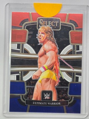 Ultimate Warrior 2024 Panini Select WWE #7 Red & Blue Trading Card
