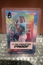 2023 Leaf Vivid - Autographs Prelander Berroa #BA-PB1 Navy Blue Mojo /7 (AU, RC)