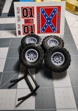 1/24 1/25 Dukes Of Hazzard General Lee 4x4 Conversion Kit. Decals Tires Wheels