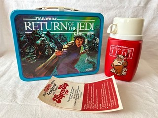 Vintage UNUSED Return Of The Jedi Lunchbox and Thermos LOOK AT THE PICS
