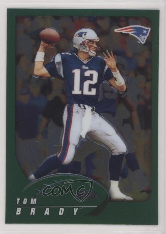 2002 Topps Chrome Tom Brady #100 04vb