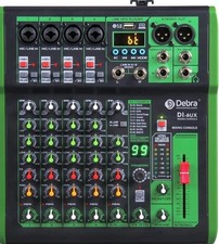 6-Channel Audio Mixer DI-4UX | 99 DSP Effects | USB/MP3 | 48V Phantom Power