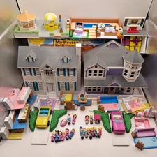 VTG 1994 My Pretty Mini Dollhouses Piece Set HUGE BUNDLE LOT Lewis Galoob