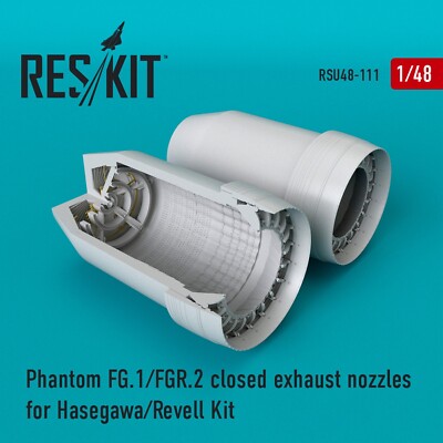 ResKit RSU48-0111 1:48 Phantom FG1 / FGR.2 Auspuffdüsen für Hasegawa / Revell...