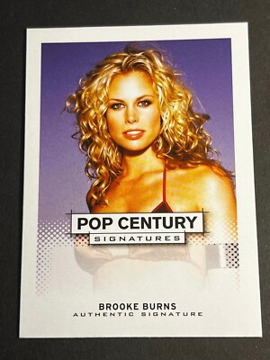 2013 Leaf Pop Century PROOF MISSING AUTOGRAPH Brooke Burns